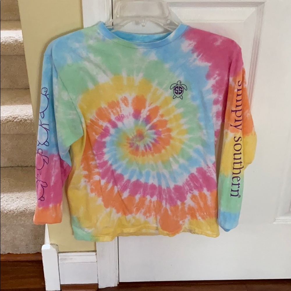 Tie Dye, Long Sleeve, Simply Southern Shirt
